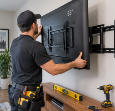 Mounting 65′ TV